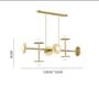 Vienna Orbit Gold Metal Glass 8-Light Chandelier