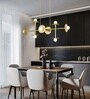 Vienna Orbit Gold Metal Glass 8-Light Chandelier