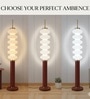 Vienna Ripple LED Column Floor Lamp Acrylic Shade