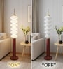 Vienna Ripple LED Column Floor Lamp Acrylic Shade