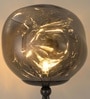 Vienna Tripod Floor Lamp in Black Metal & Glass