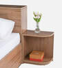 Pure Vienta Single Bed With Storage Headboard Extensions In Brown Color