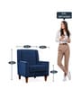 Viga Wing Chair In Royal Blue Colour