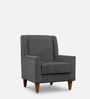 Viga Wing Chair In Charcoal Grey Colour