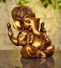 Vighnaharta Ganesha Brown Resin Idols