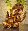 Vighnaharta Ganesha Brown Resin Idols
