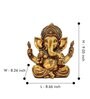 Vighnaharta Ganesha Brown Resin Idols