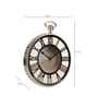 Vigil Wall Clock In Silver