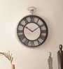 Vigil Wall Clock In Silver