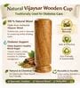 Vijaysar Wooden Tumbler for Herbal Water | Natural Wood Ayurvedic Drinking Glass