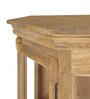 Vilina Mango Wood Corner Cabinet  In Natural finish
