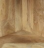 Vilina Mango Wood Corner Cabinet  In Natural finish