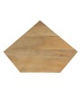 Vilina Mango Wood Corner Cabinet  In Natural finish