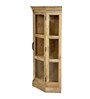 Vilina Mango Wood Corner Cabinet  In Natural finish