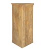 Vilina Mango Wood Corner Cabinet  In Natural finish