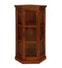 Vilina Mango Wood Corner Cabinet In Honey Oak finish