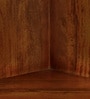 Vilina Mango Wood Corner Cabinet In Honey Oak finish