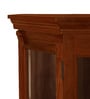 Vilina Mango Wood Corner Cabinet In Honey Oak finish
