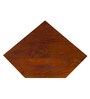 Vilina Mango Wood Tall Corner Cabine In Honey Oak finish