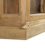 Vilina Mango Wood Tall Corner Cabinet In Natural finish