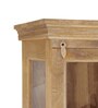 Vilina Mango Wood Tall Corner Cabinet In Natural finish