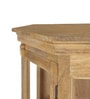 Vilina Mango Wood Tall Corner Cabinet In Natural finish