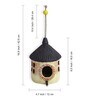 Village Cottage Brown Terracotta Bird House