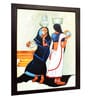 Village Ladies Handmade Oil Painting On Canvas Framed