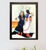 Village Ladies Handmade Oil Painting On Canvas Framed