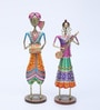 Villgers Doll S/2 Multicolour Metal Figurines
