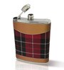 Blue and Brown Flask & Funnel- Set of 2