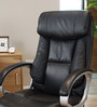 Vin Leatherette Ergonomic Chair In Black Colour