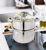 Vina 4.5 Ltr Stainless Steel 2 Tier Dia 20cm Idli Maker