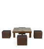 Vincent Nesting Coffee Table Set in Light Walnut Finish