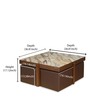 Vincent Nesting Coffee Table Set in Light Walnut Finish