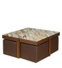 Vincent Nesting Coffee Table Set in Light Walnut Finish