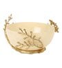 Vincent Glass Bowl in cream & Gold