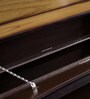 Vincent King Size Bed With Storage In Teak & Walnut Finish