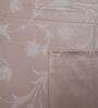 Vine Floral 400 TC Cotton Single Bed Size Flat Bedsheet With 2 Pillow Covers