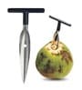 Vina Silver & Black Stainless Steel Coconut Opener