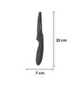 Viners Assure 3.5  Stainless Steel Paring Soft Grip Handle Safety Kitchen Knife, Black