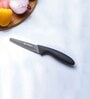 Viners Assure 3.5  Stainless Steel Paring Soft Grip Handle Safety Kitchen Knife, Black