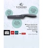Viners Assure 8  Stainless Steel Bread Soft Grip Handle Safety Knife, Black
