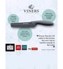 Viners Assure 8  Stainless Steel Carving Soft Grip Handle Safety Kitchen Knife, Black