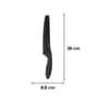 Viners Assure 8  Stainless Steel Chef Soft Grip Handle Safety Kitchen Knife, Black
