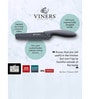 Viners Assure 8  Stainless Steel Chef Soft Grip Handle Safety Kitchen Knife, Black