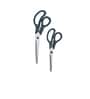 Viners Everyday Set of 2 Scissors | 8 Inch & 10 Inch Stainless Steel Multipurpose Kitchen Scissors | Black