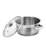 Breman Sauce Pot With Glass Lid, Set Of 3 Pc, 14 Cm, 16 Cm And 18 Cm, Stainless Steel
