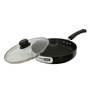 Hard Anodised Deep Fry Pan With Lid, 20 Cm, Aluminium