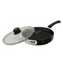Hard Anodised Deep Fry Pan With Lid, 22 Cm, Aluminium